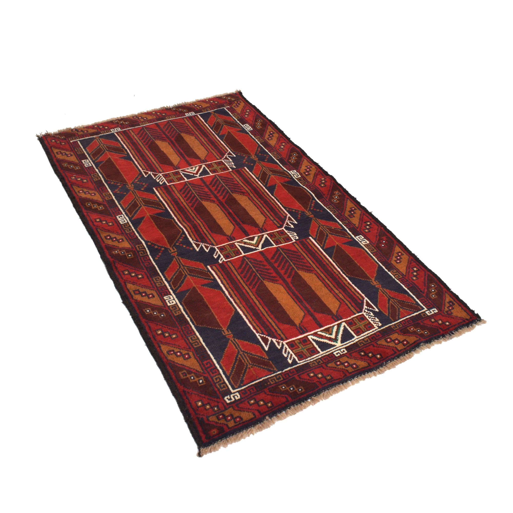 Baluch Small Size Rug 2' 10" x 4' 7" ft / 86 x 140 cm - No. G19325