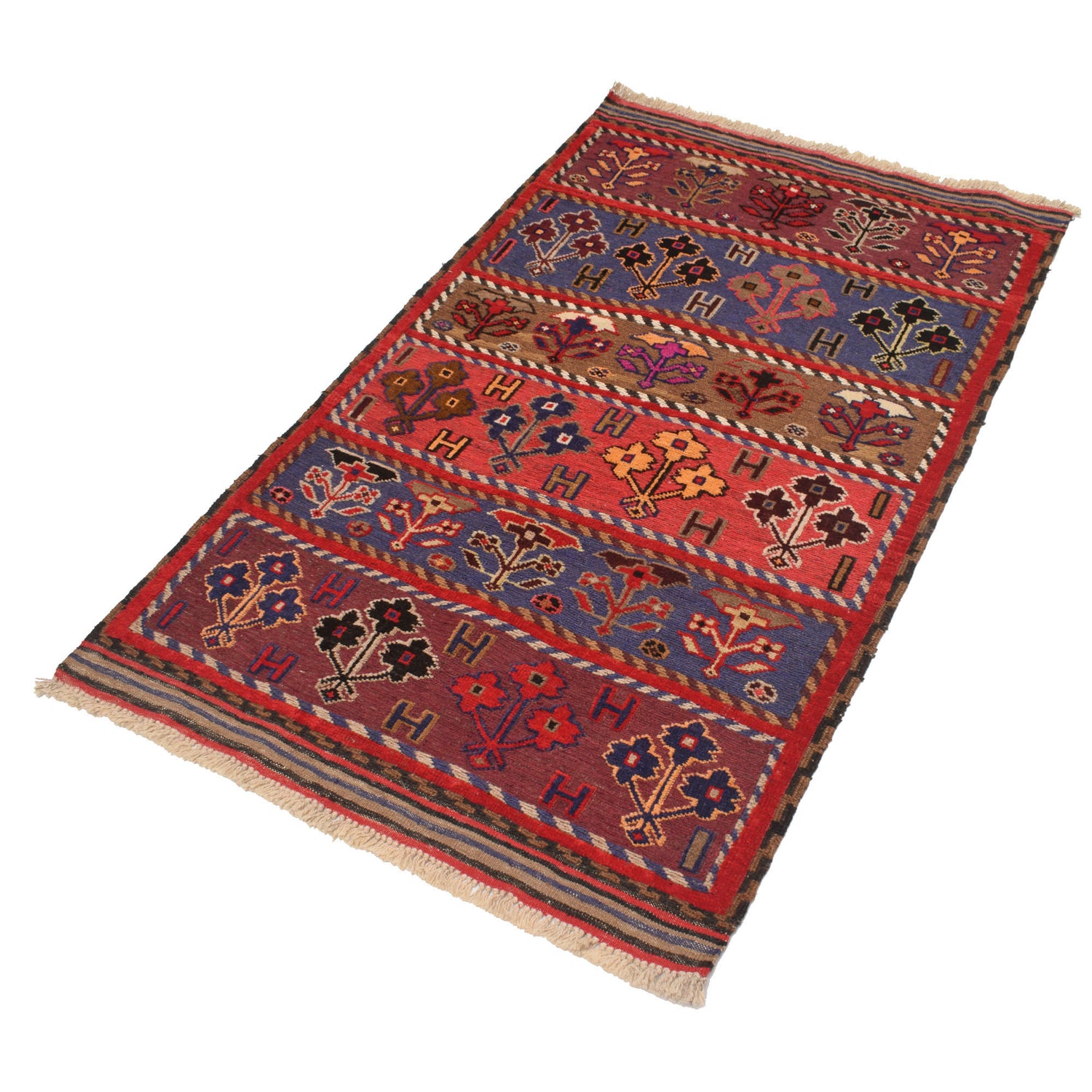 Hand Knotted Baluchi Rug 2' 11" x 5' 0" ft / 90 x 153 cm - No. G19425