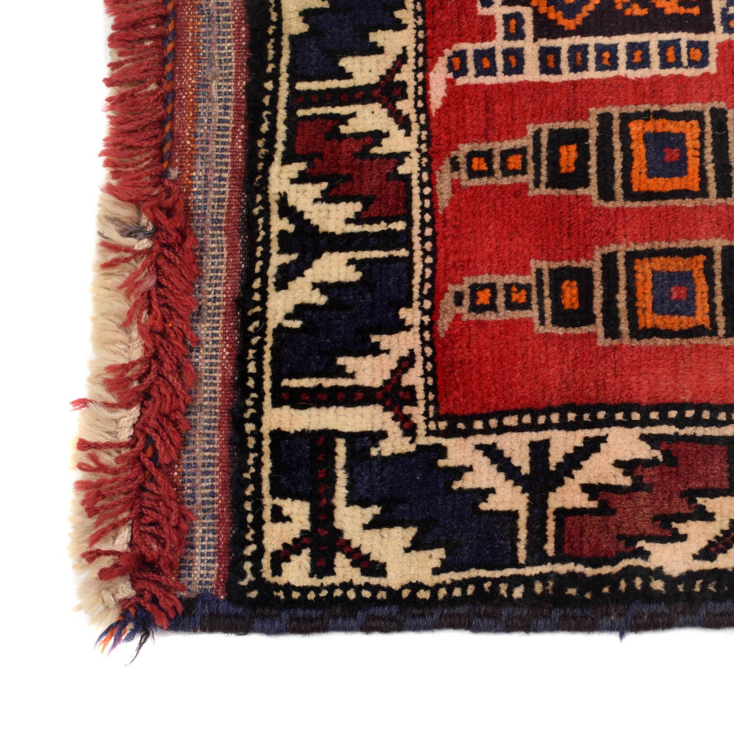 Handmade Prayer Rug 2' 9" x 4' 5" ft / 84 x 135 cm - G19426