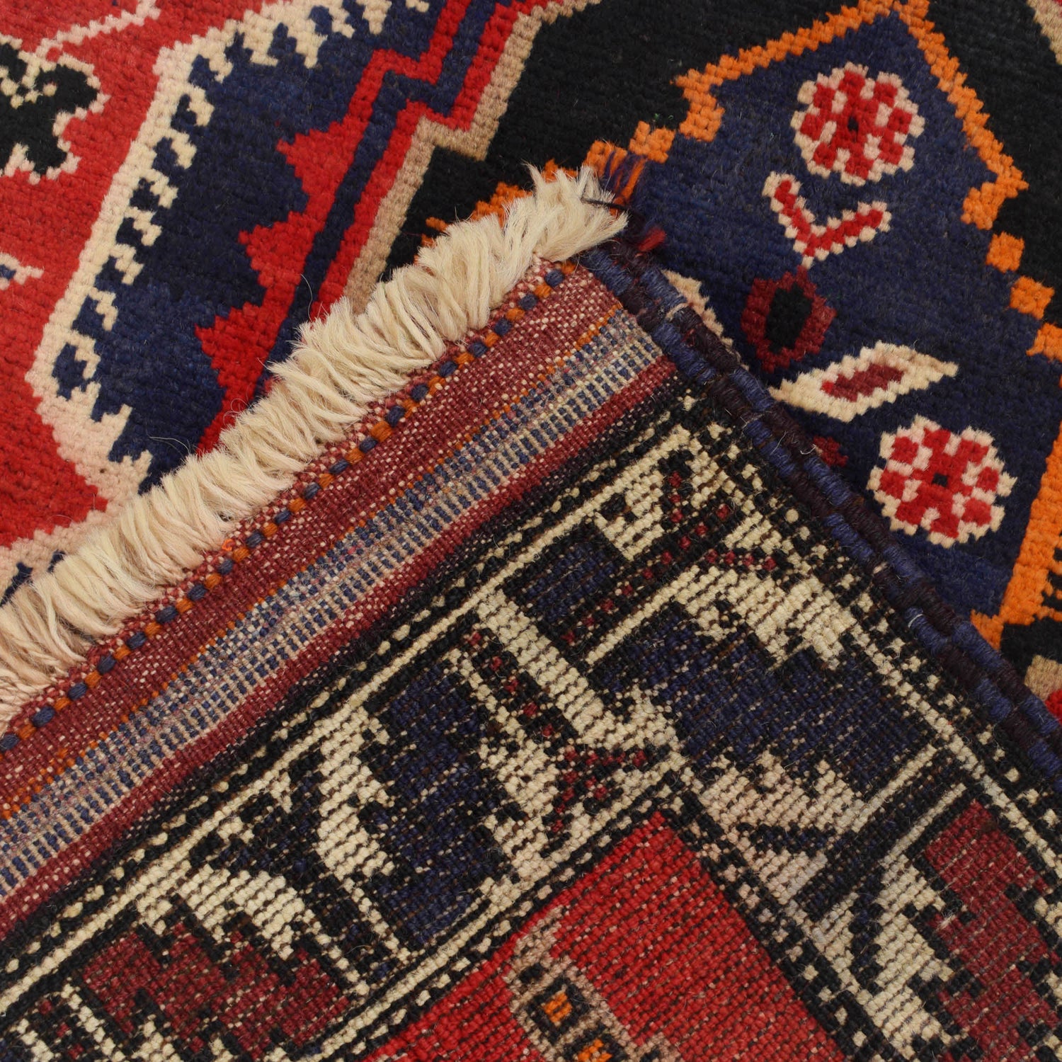 Handmade Prayer Rug 2' 9" x 4' 5" ft / 84 x 135 cm - G19426