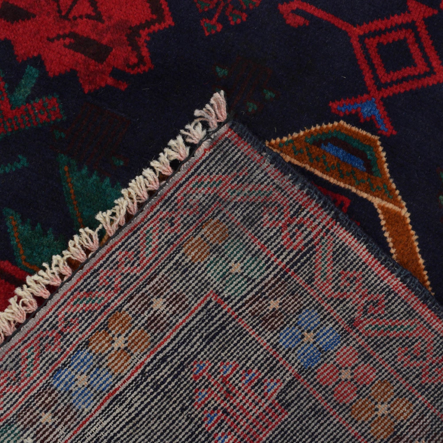 Hand Knotted Baluchi Rug 2' 11" x 4' 7" ft / 90 x 139 cm - No. G19429