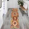 Handmade Turkish Design Wool Kilim Runner 2' 1" x 5' 8" ft / 64 x173 cm - No. G19514