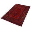 Red Color Afghan Area Rug 3' 5" x 5' 0" ft / 105 x 152 cm - No. G19652