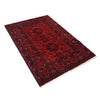 Red Color Afghan Area Rug 3' 5" x 5' 0" ft / 105 x 152 cm - No. G19652