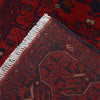 Red Color Afghan Area Rug 3' 5" x 5' 0" ft / 105 x 152 cm - No. G19652