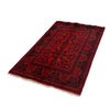 Red Color Afghan Area Rug 3' 3" x 5' 0" ft / 98 x 152 cm - No. G19653