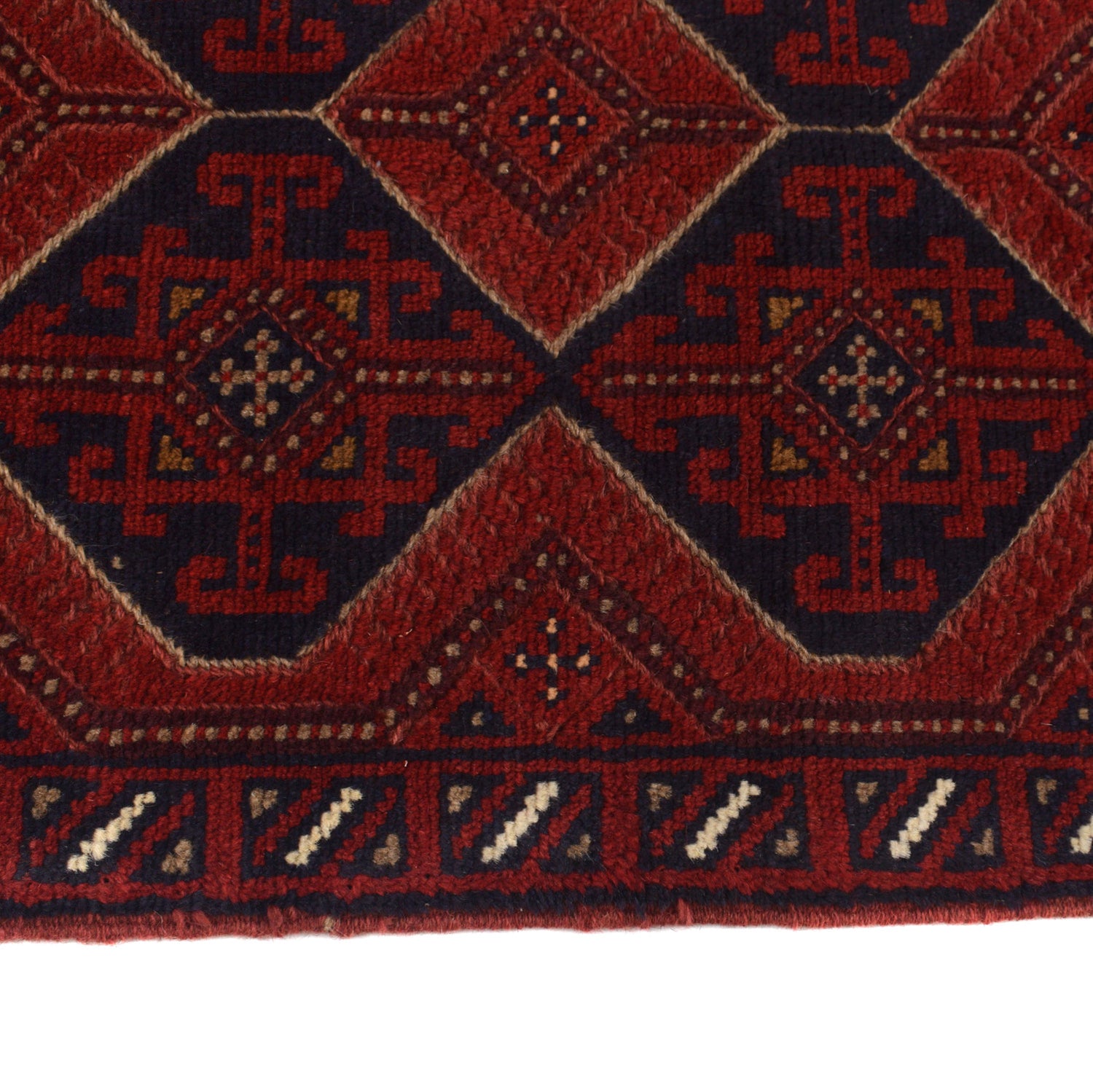 Hand Knotted Mashwani Runner 2' 6" x 11' 4" ft / 76 x 346 cm - No. G19674