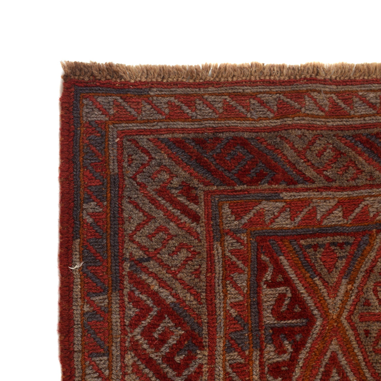 Handmade Afghan Carpet 5' 0" x 6' 3" ft / 152 x 191 cm - No. G19680