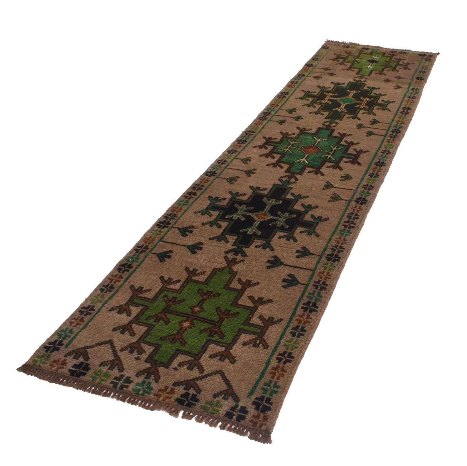 Baluchi Long Runner Rug 2' 5" x 9' 3" ft / 74 x 301 cm - No. G19769