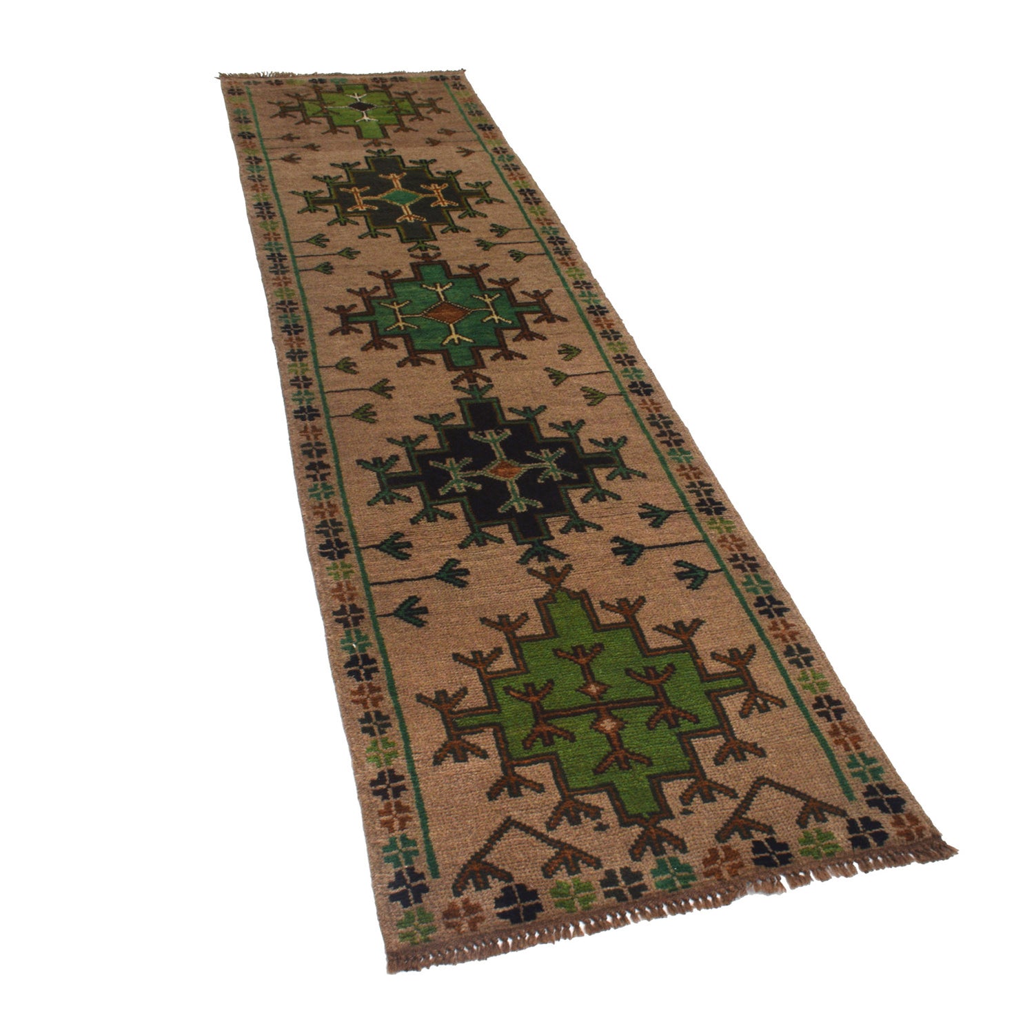 Baluchi Long Runner Rug 2' 5" x 9' 3" ft / 74 x 301 cm - No. G19769