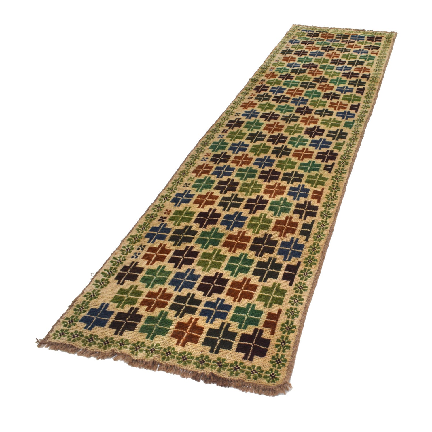 Baluchi Long Runner Rug 2' 4" x 9' 4" ft / 71 x 285 cm - No. G19772