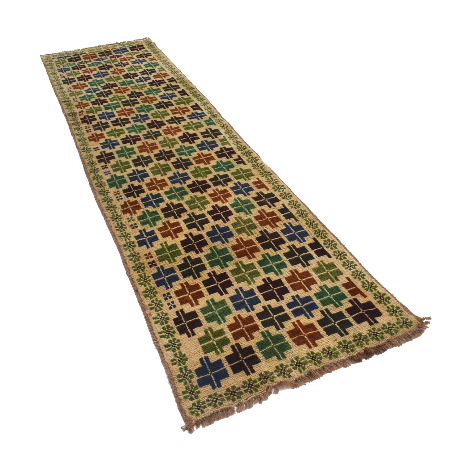 Baluchi Long Runner Rug 2' 4" x 9' 4" ft / 71 x 285 cm - No. G19772