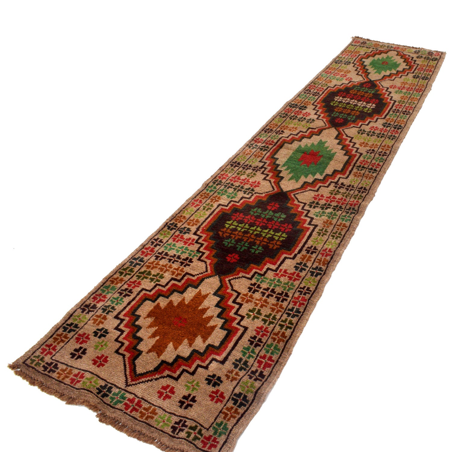 Baluchi Long Runner Rug 2' 2" x 9' 5" ft / 67 x 288 cm - No. G19786