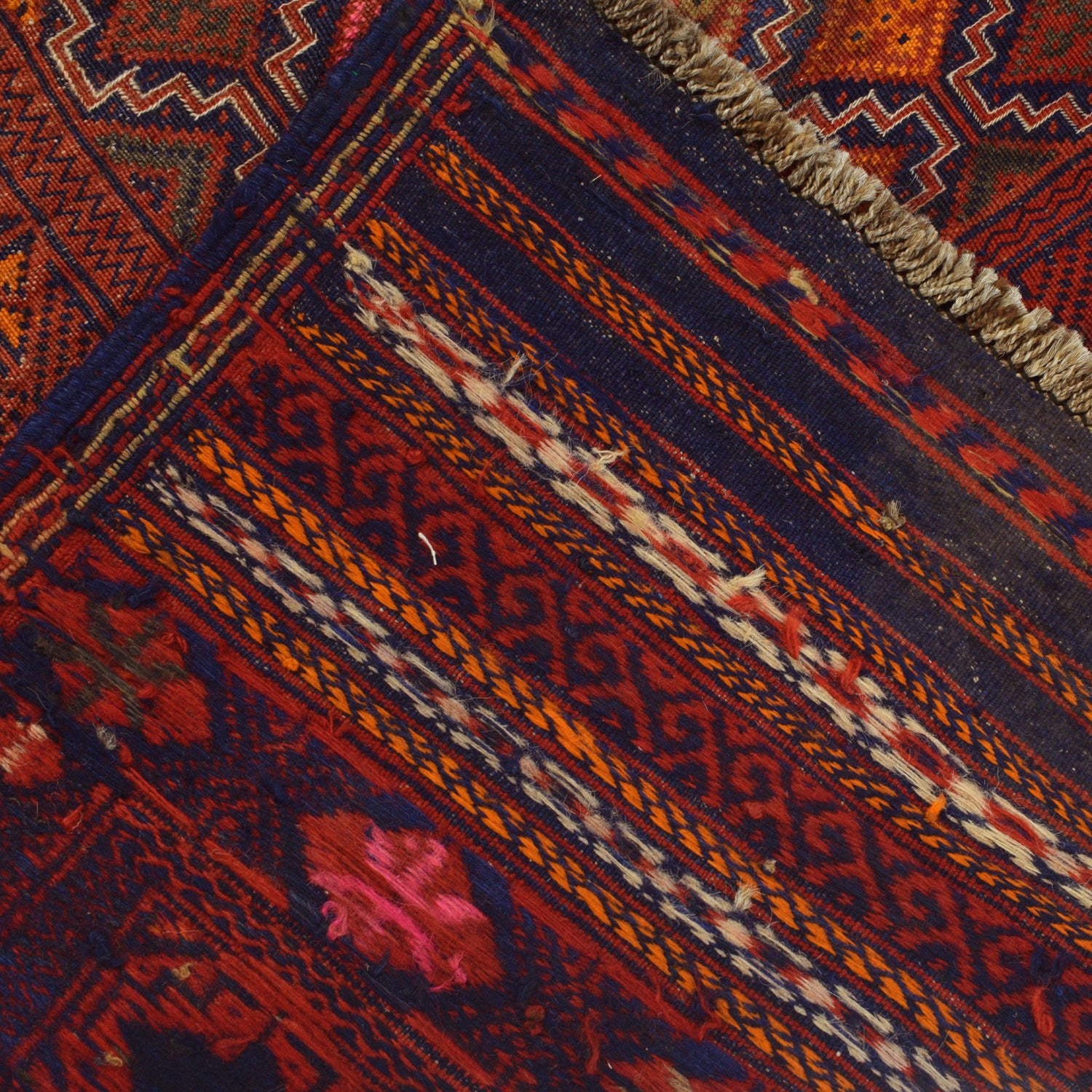 Hand Knotted Laghari Kilim 4' 6" x 6' 1" ft / 137 x 185 cm - No. G19787