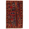 Handmade Picture Area Rug 4' 3" x 6' 10" ft / 130 x 209 cm - No. G19955