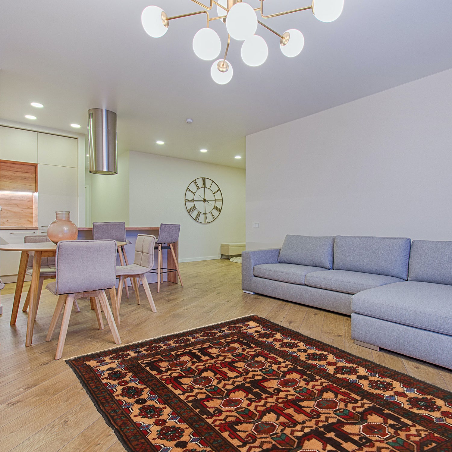 Tribal Baloch Rug 2' 9" x 4' 9" ft / 85 x 145 cm - No. G20018