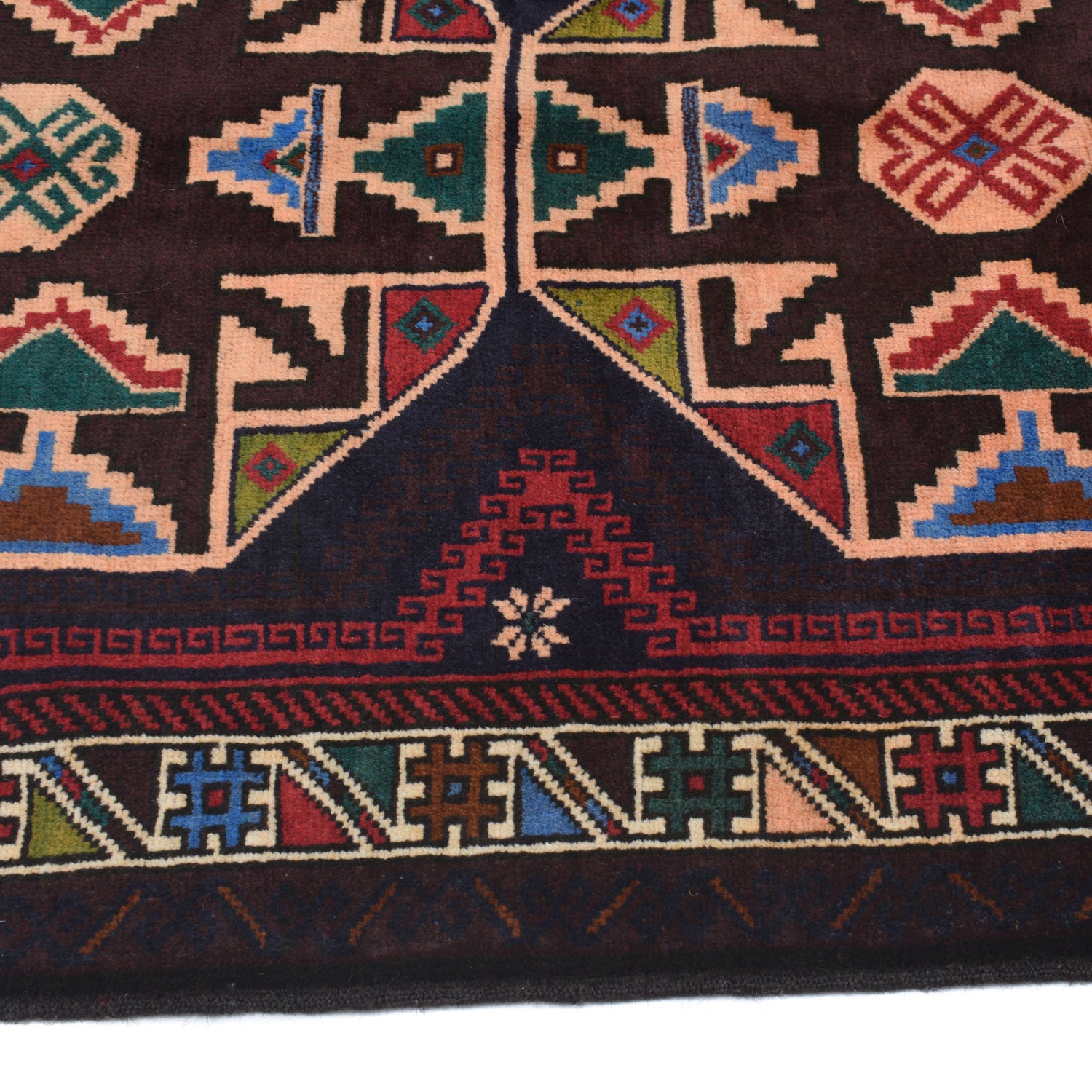 Tribal Baloch Rug 3' 1" x 4' 6" ft / 93 x 138 cm - No. G20024