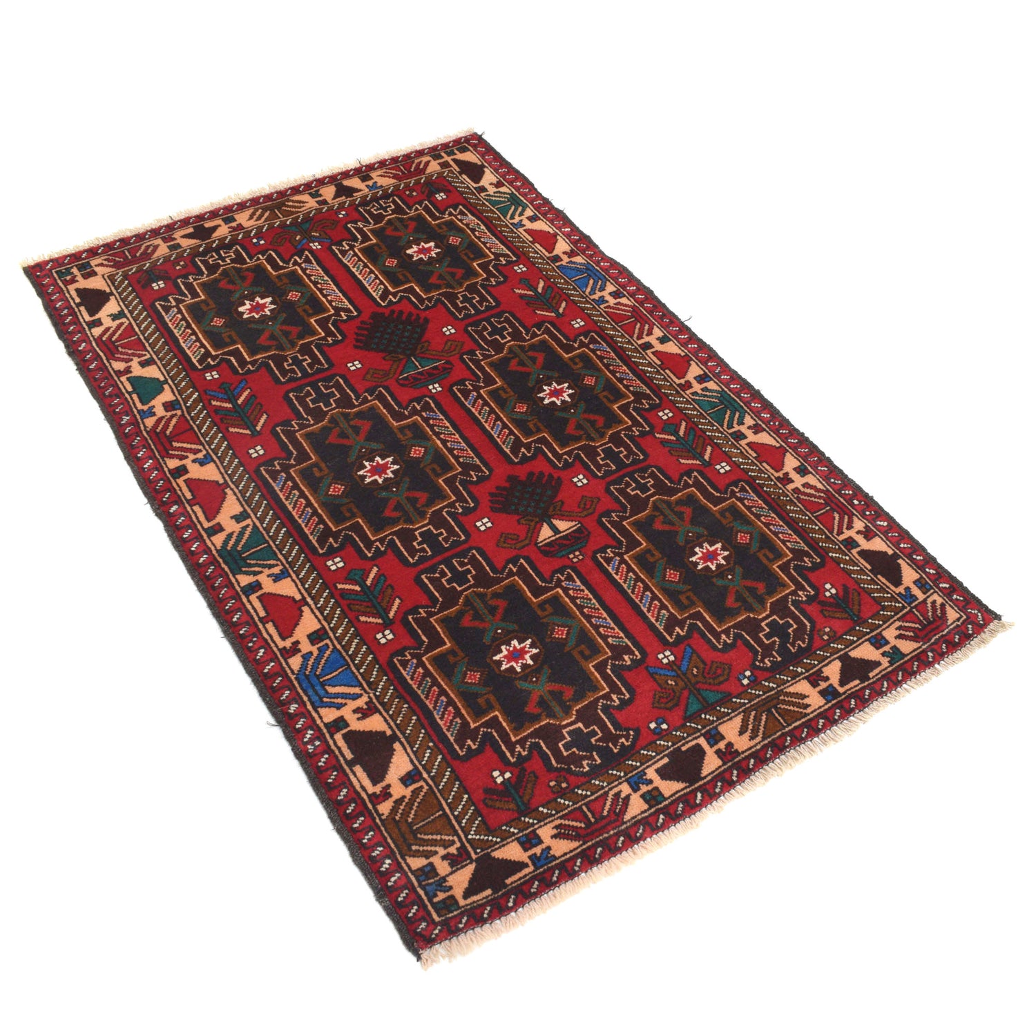 Baluch Small Size Rug 3' 0" x 4' 9" ft / 92 x 144 cm - No. G20064