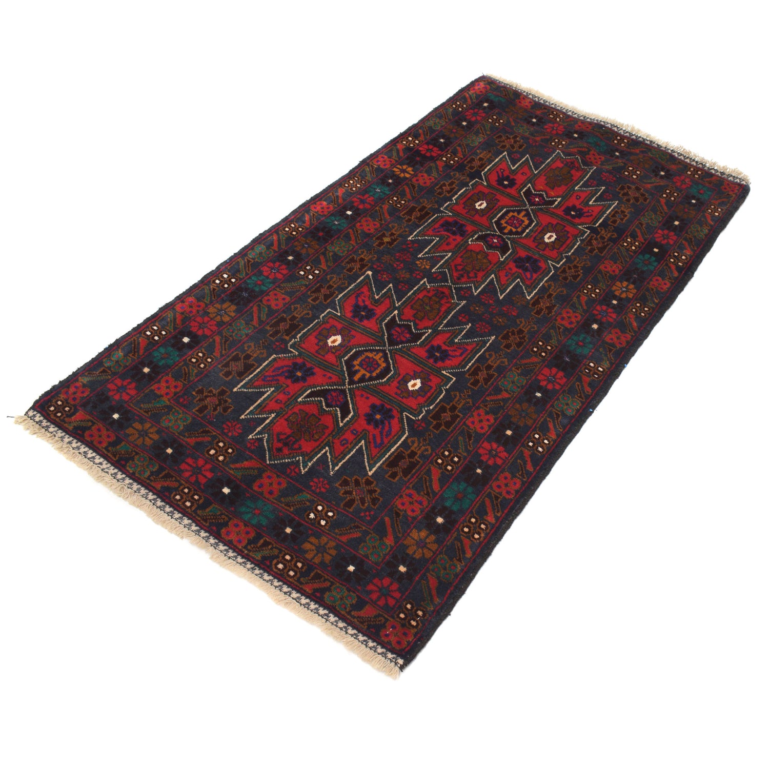 Baluch Small Size Rug 2' 9" x 5' 1" ft / 84 x 154 cm - No. G20066