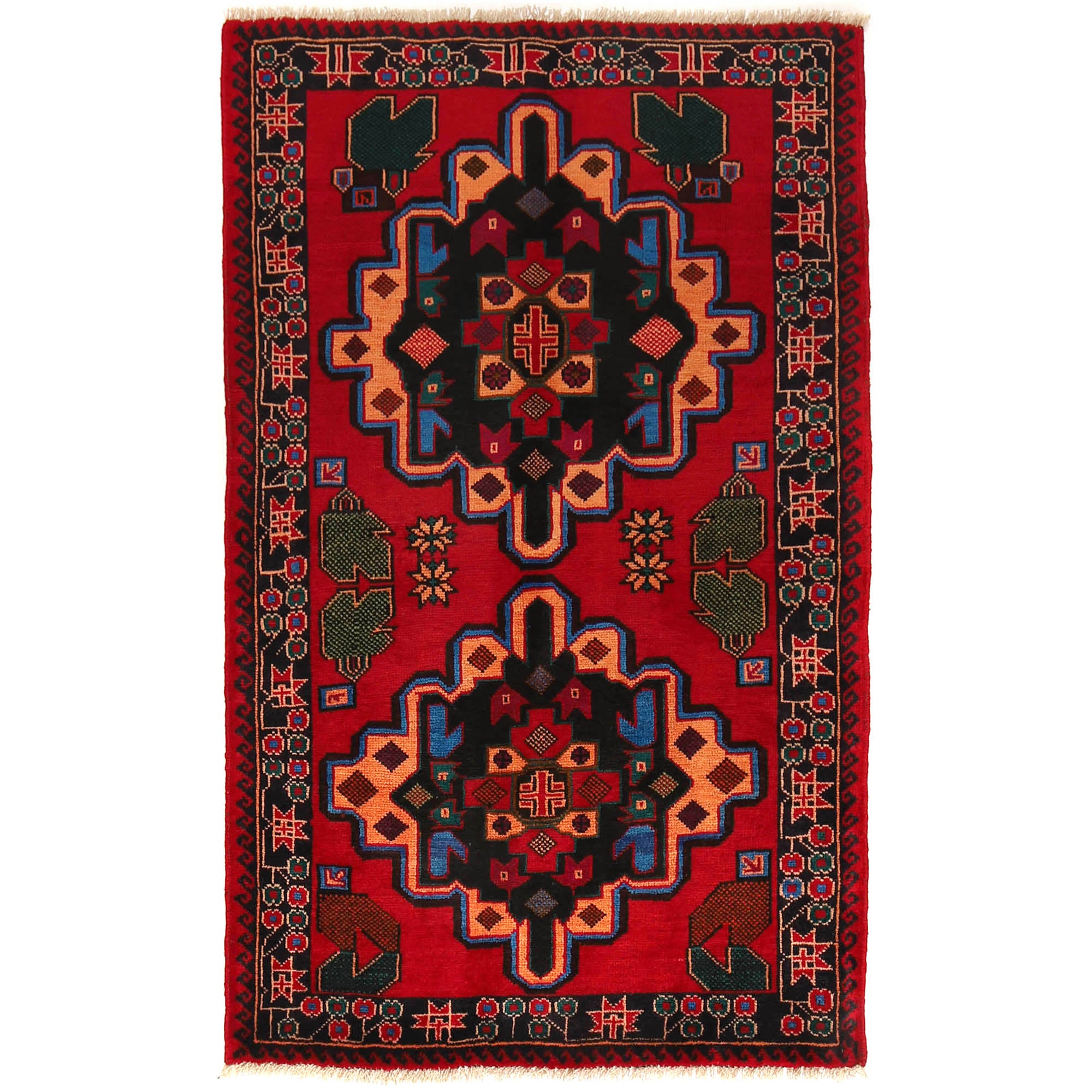 Baluch Small Size Rug 2' 11" x 4' 8" ft / 88 x 142 cm - No. G20092
