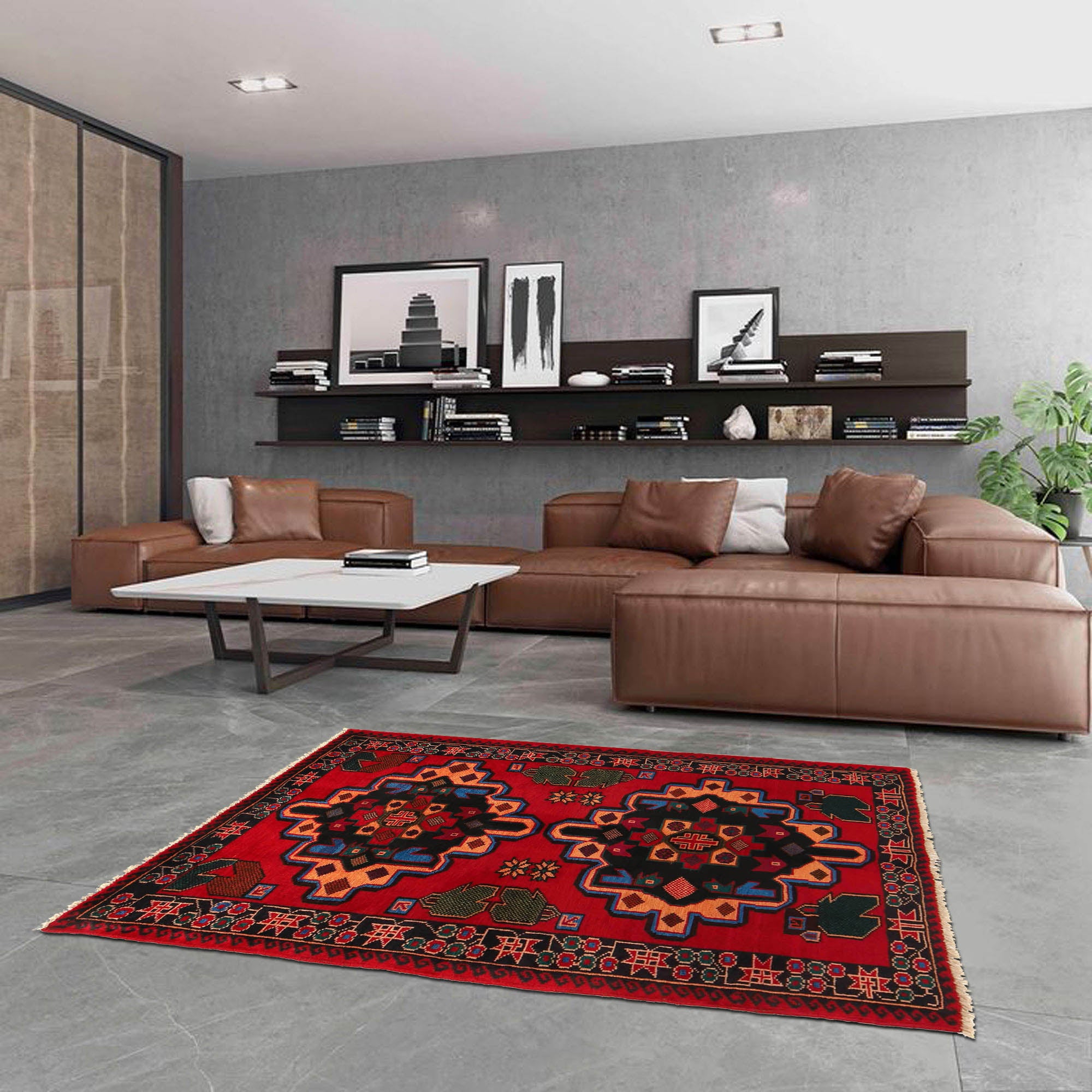 Baluch Small Size Rug 2' 11" x 4' 8" ft / 88 x 142 cm - No. G20092