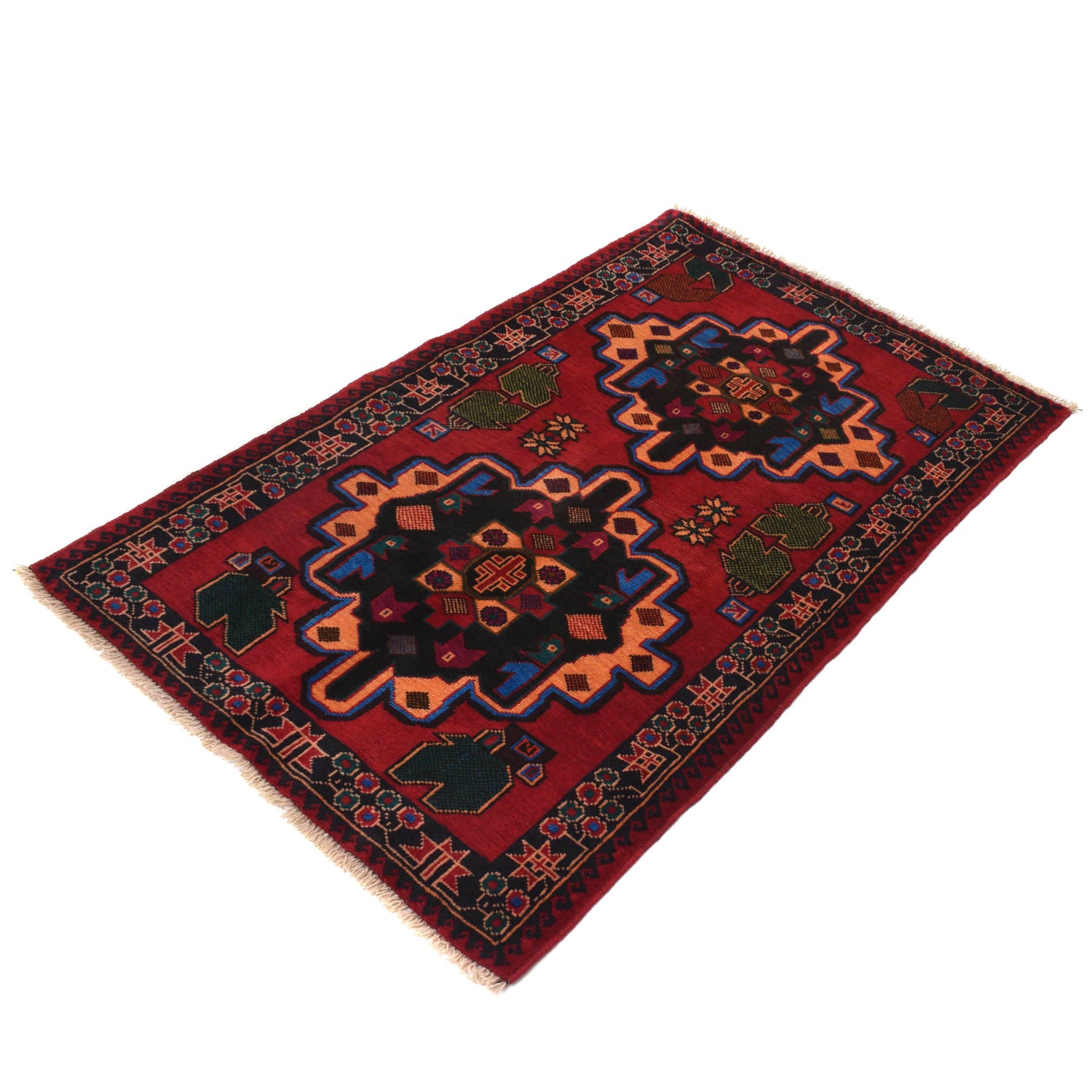 Baluch Small Size Rug 2' 11" x 4' 8" ft / 88 x 142 cm - No. G20092