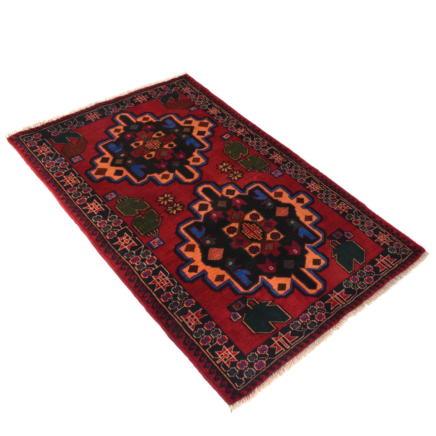Baluch Small Size Rug 2' 11" x 4' 8" ft / 88 x 142 cm - No. G20092