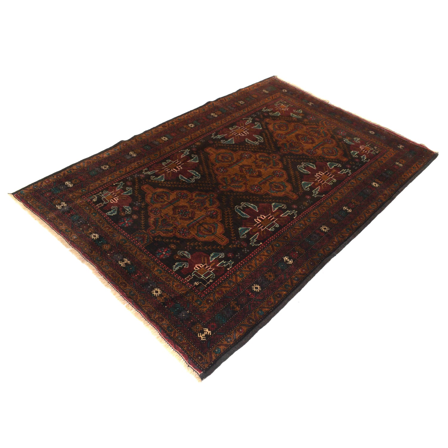 Handmade Baluchi Rug 4' 2" x 6' 2" ft / 127 x 187 cm - No. G20359