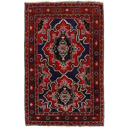 Hand Knotted Baluchi Rug 4' 3" x 6' 5" ft / 130 x 196 cm - No. G20365