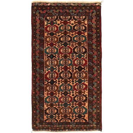 Baluch Small Size Rug 2' 8" x 4' 6" ft / 82 x 137 cm - No. G20375