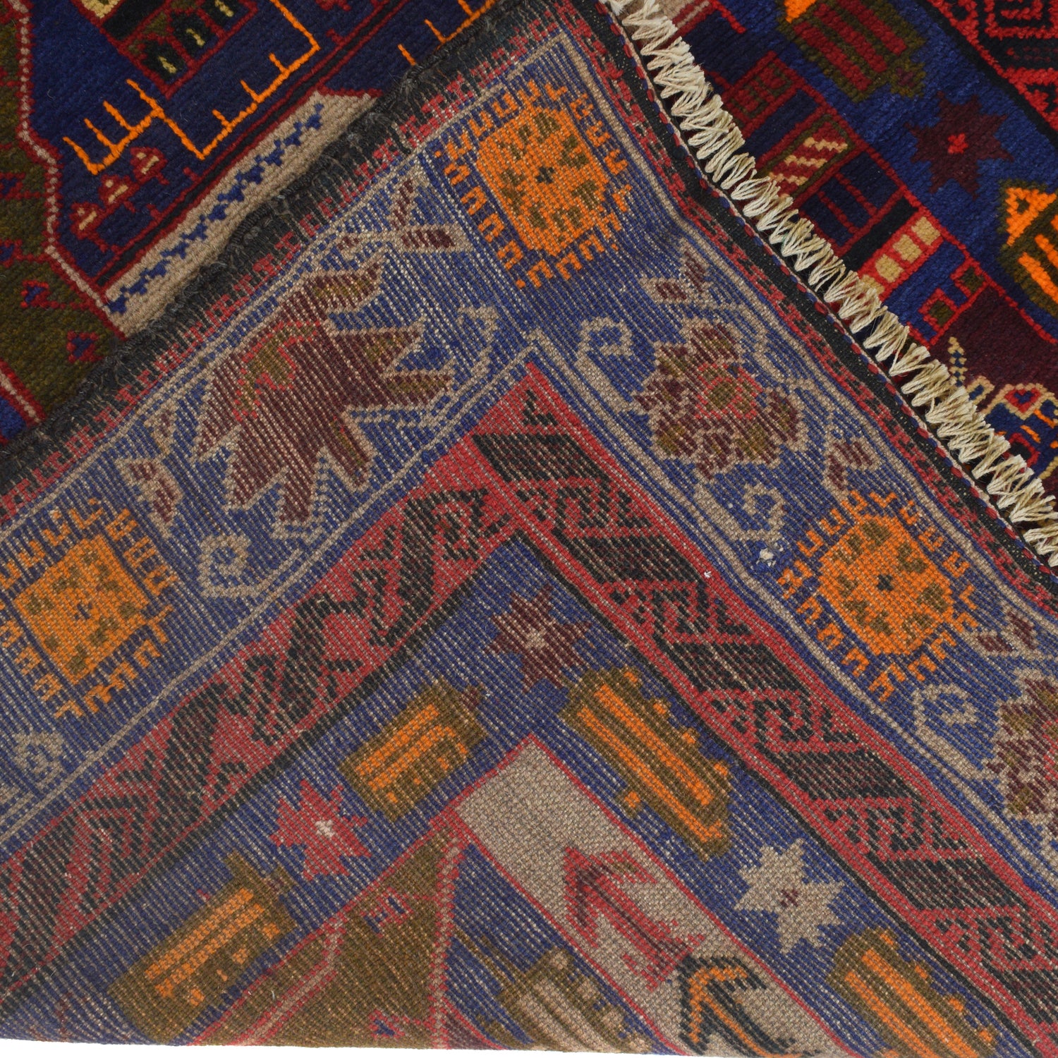 Handmade Picture Area Rug 4' 0" x 7' 1" ft / 121 x 216 cm - No. G20376