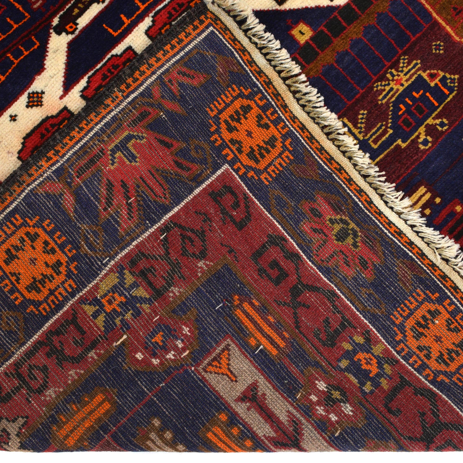 Handmade Picture Area Rug 4' 2" x 6' 2" ft / 126 x 187 cm - No. G20377