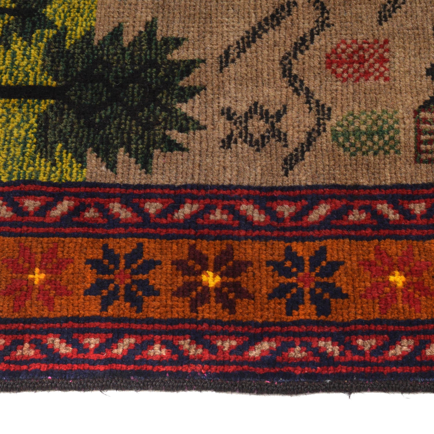 Handmade Pictorial Carpet 4' 3" x 6' 9" ft / 129 x 206 cm - No. G20380