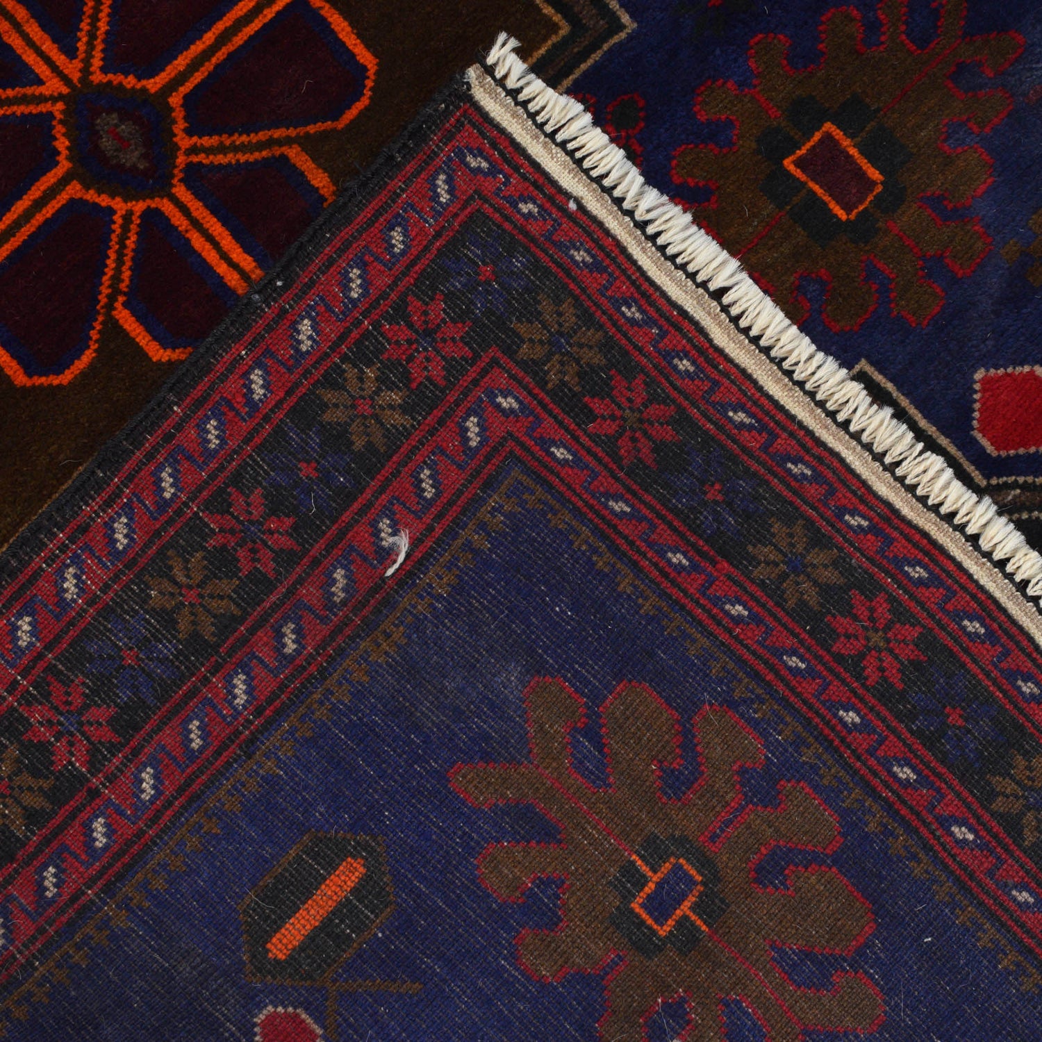 Hand Knotted Baluchi Rug 4' 1" x 6' 4" ft / 125 x 192 cm - No. G20394