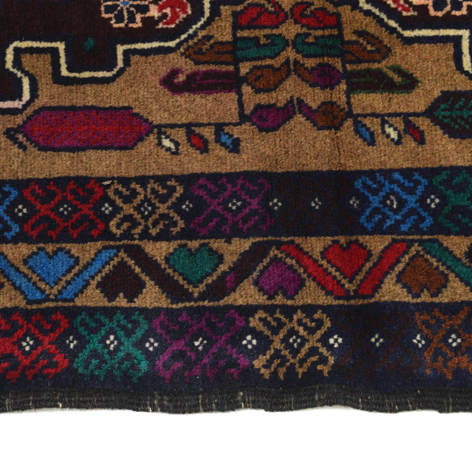 Handmade Balochi Rug 3' 2" x 4' 0" ft / 96 x 123 cm - No. G20404