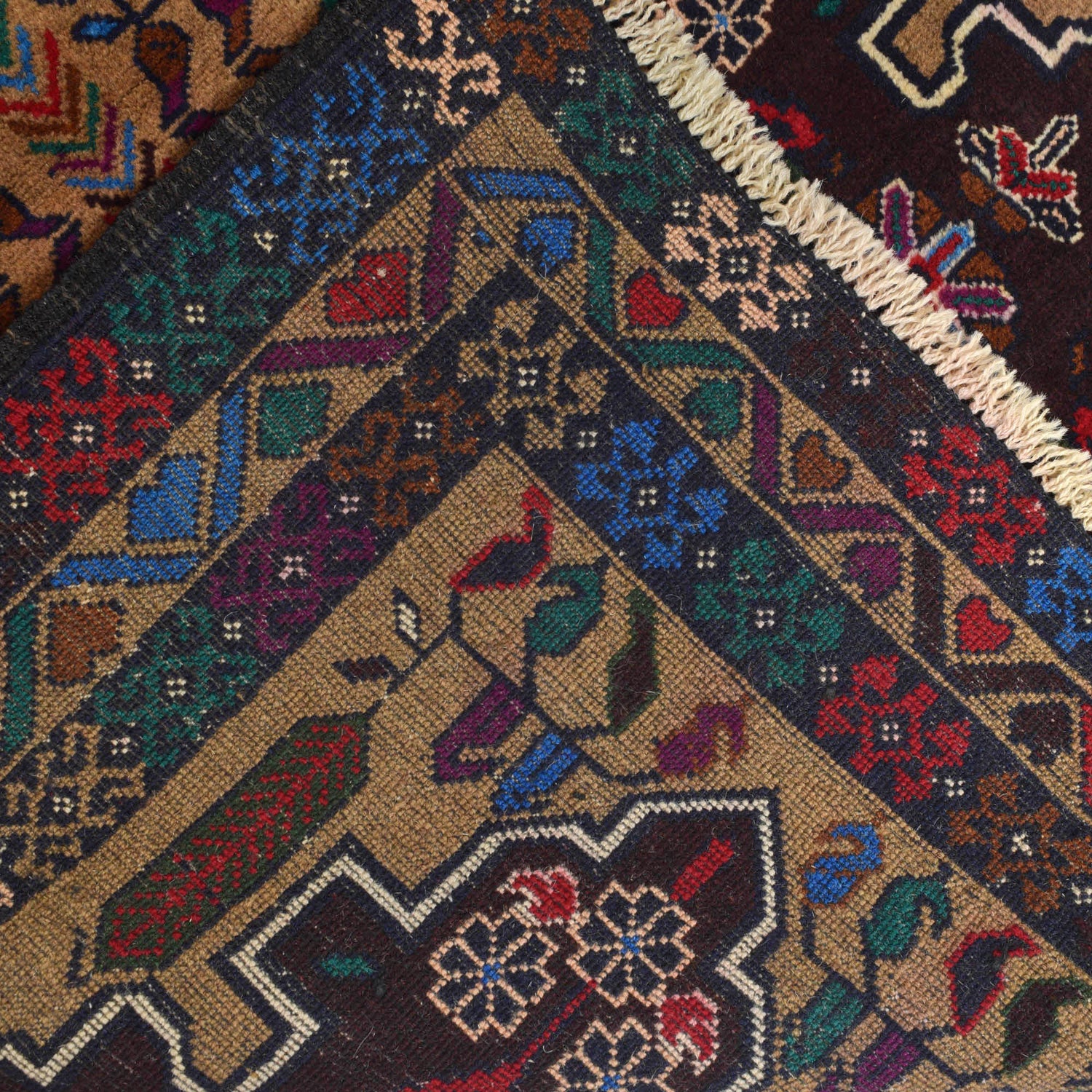 Handmade Balochi Rug 3' 2" x 4' 0" ft / 96 x 123 cm - No. G20404