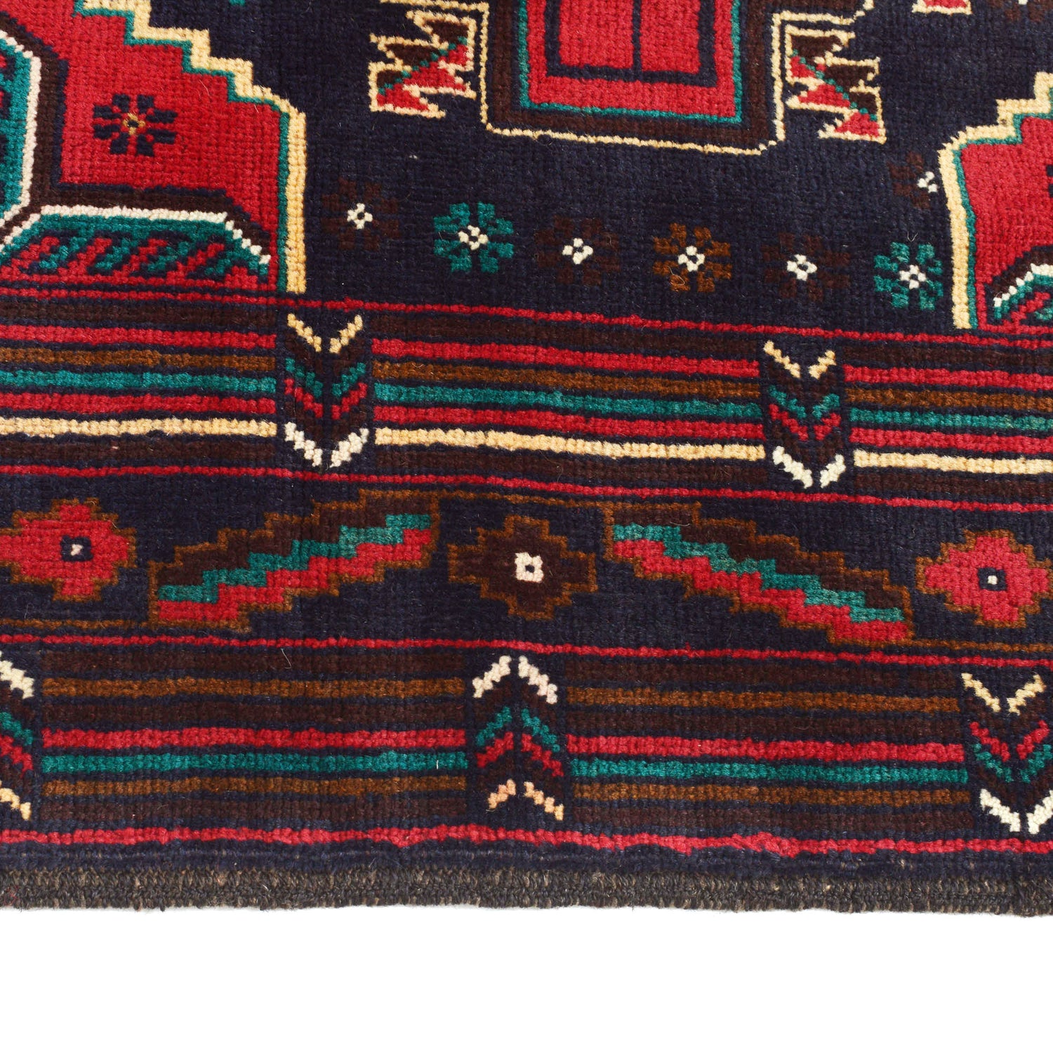 Tribal Baloch Rug 4' 1" x 6' 7" ft / 124 x 201 cm - No. G20419
