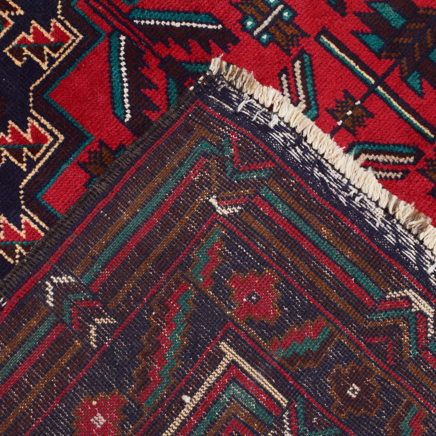 Tribal Baloch Rug 4' 1" x 6' 7" ft / 124 x 201 cm - No. G20419