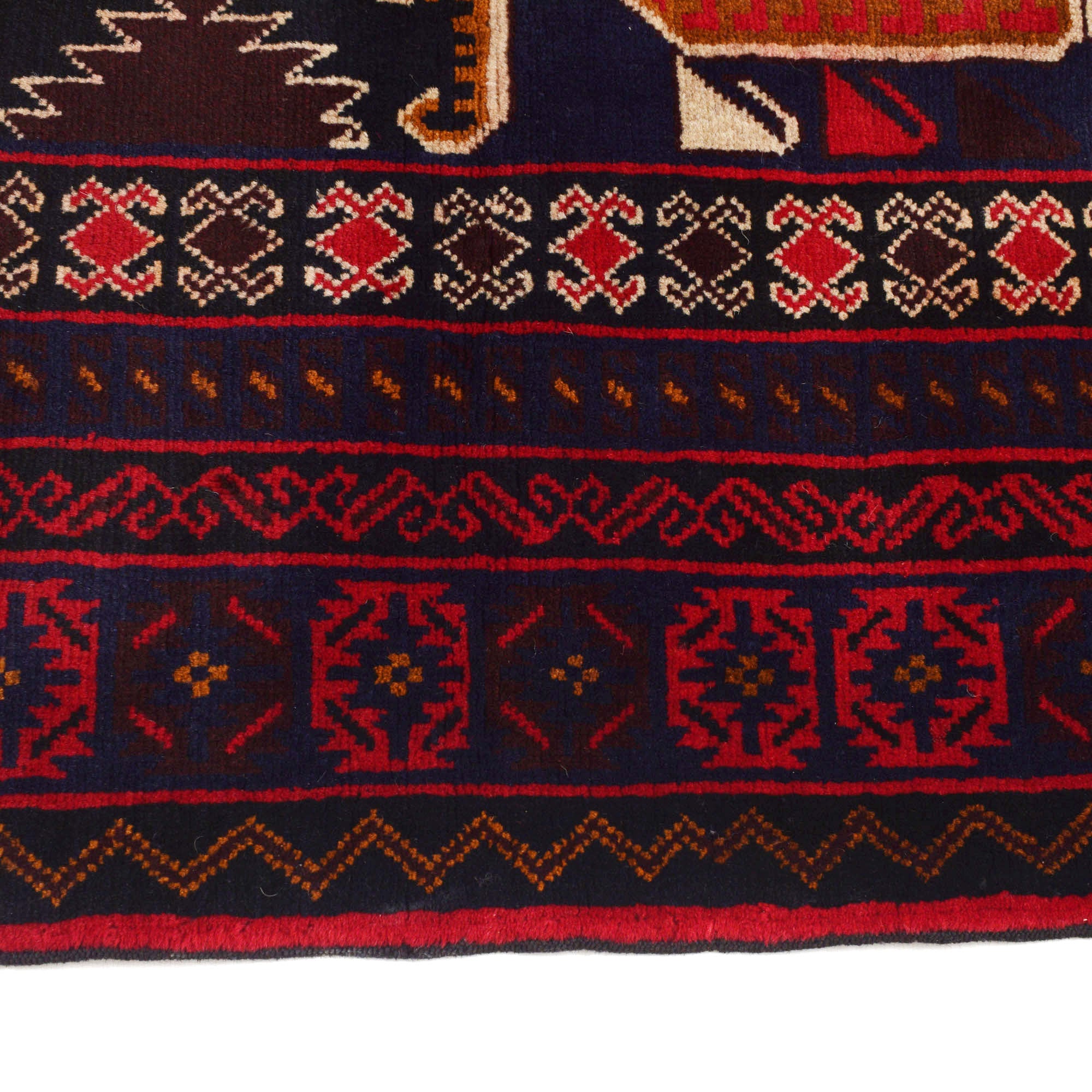 Hand Knotted Baluchi Rug 4' 7" x 7' 3" ft / 140 x 220 cm - No. G20451