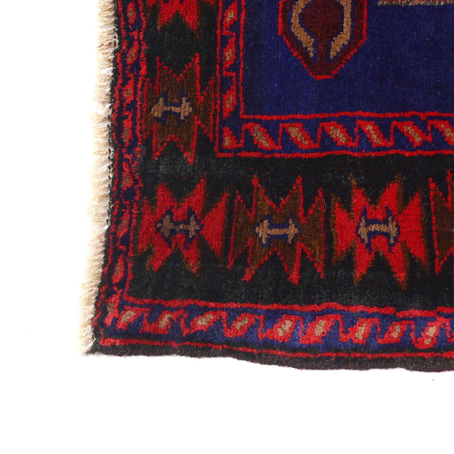 Blue Color Baluchi Rug 4' 7" x 6' 6" ft / 139 x 199 cm - No. G20506
