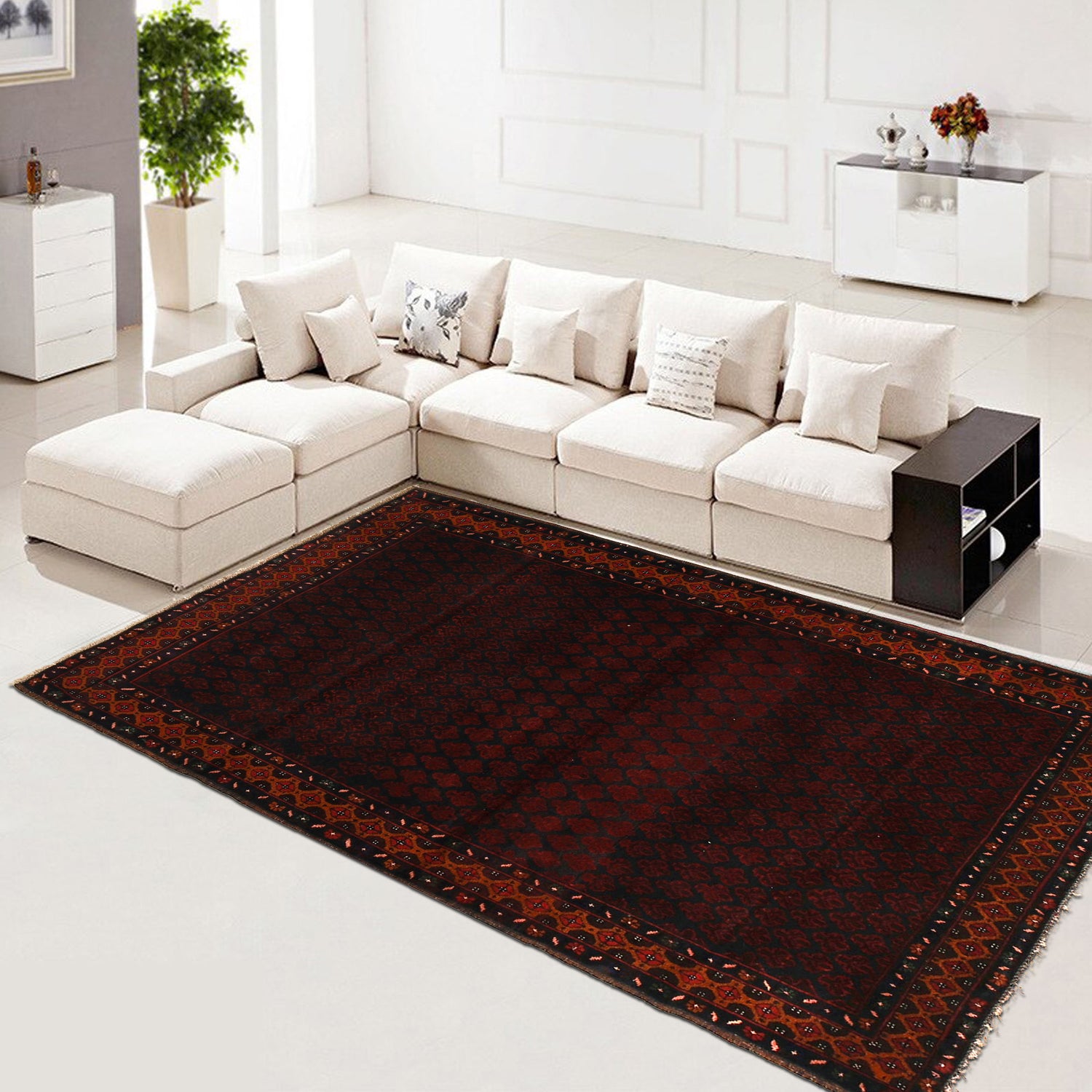 Baluch Short Rug 4' 1" x 6' 2" ft / 124 x 188 cm - No. G21455