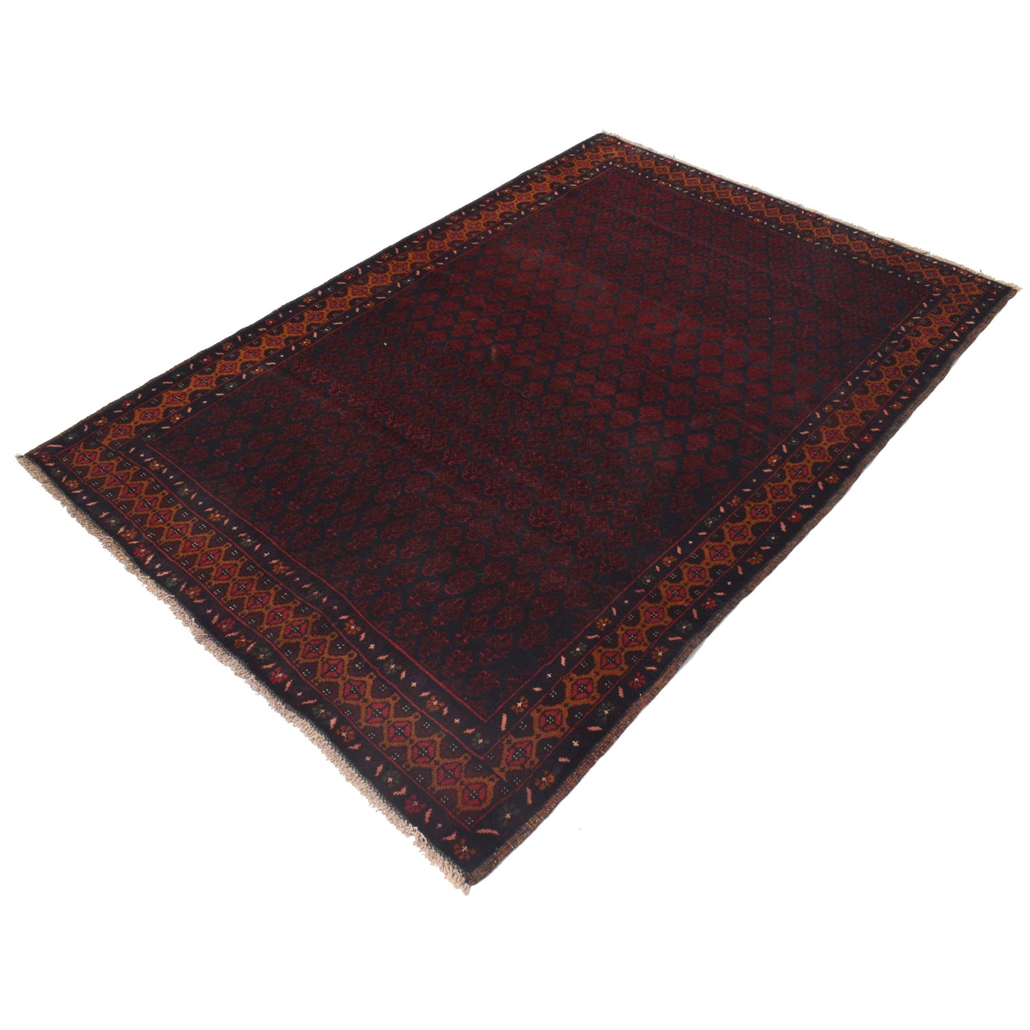 Baluch Short Rug 4' 1" x 6' 2" ft / 124 x 188 cm - No. G21455