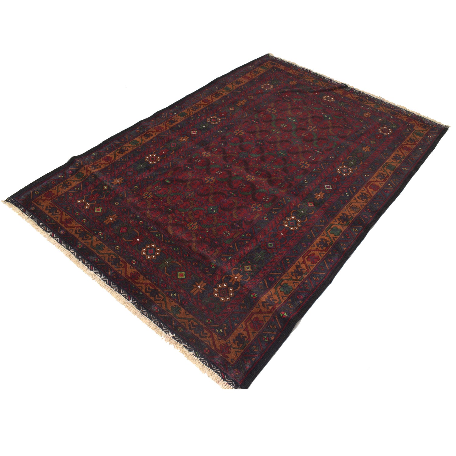 Baluch Short Rug 4' 3" x 6' 2" ft / 130 x 188 cm - No. G21460