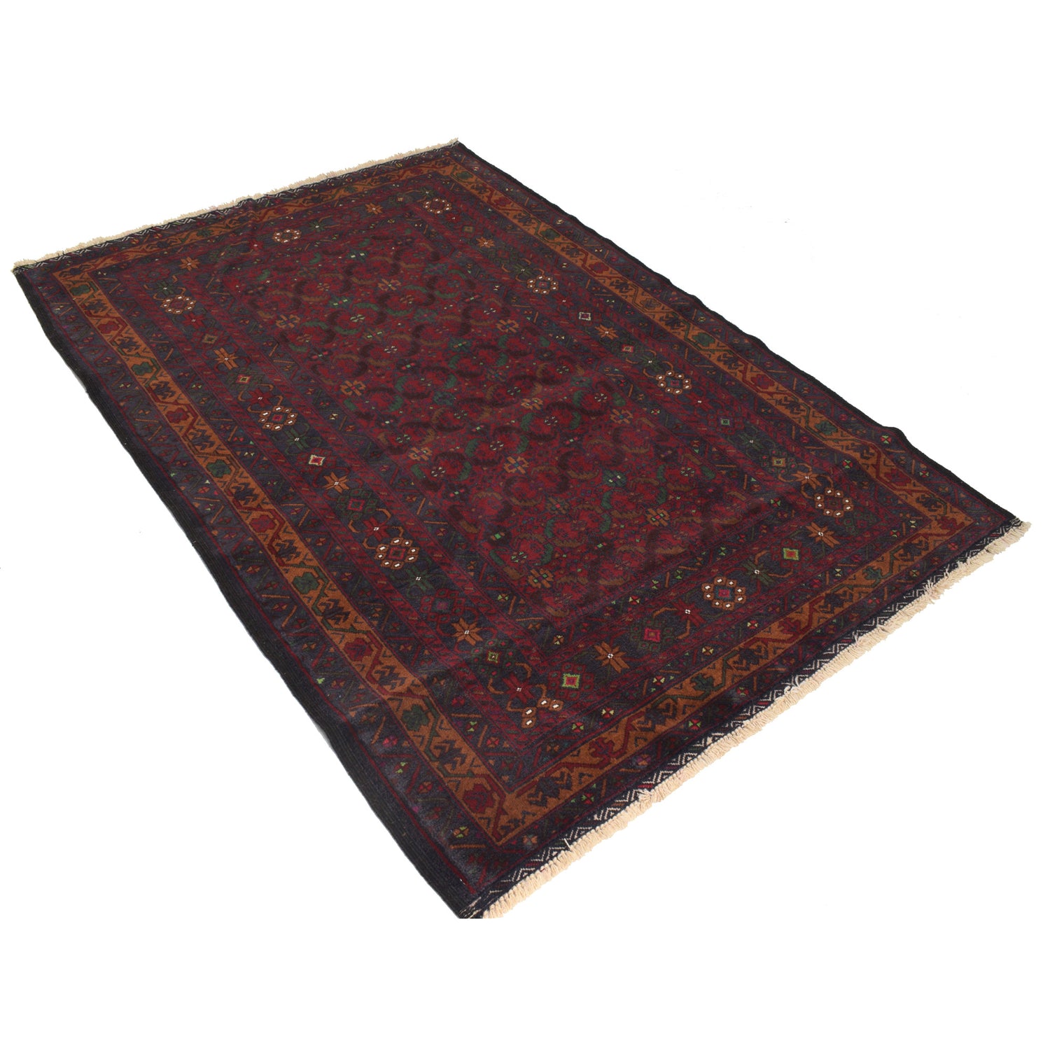 Baluch Short Rug 4' 3" x 6' 2" ft / 130 x 188 cm - No. G21460