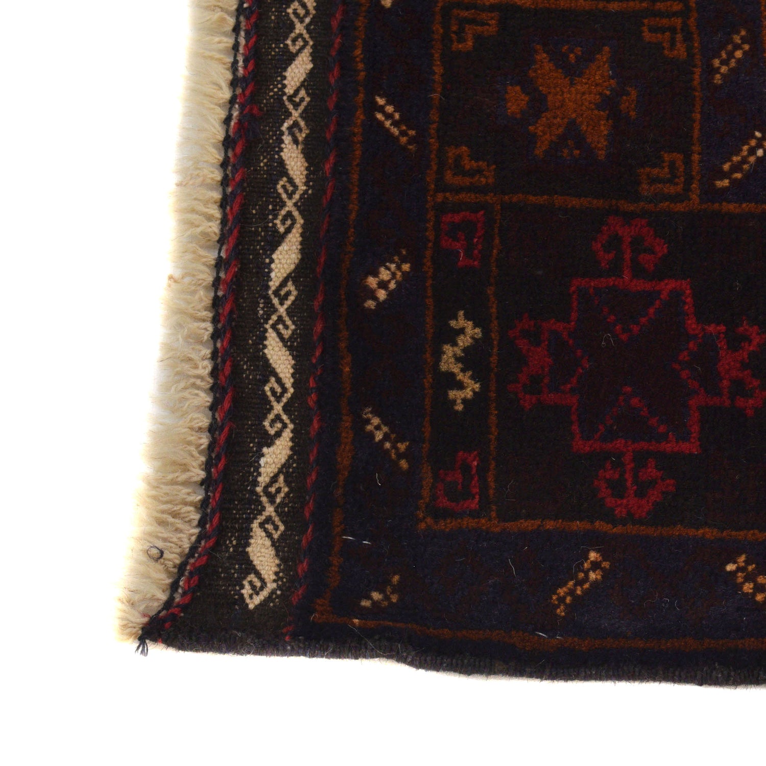 Hand Knotted Baluchi Rug 4' 1" x 7' 1" ft / 124 x 217 cm - No. G21502