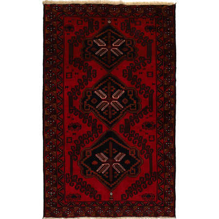 Baluch Short Rug 4' 1" x 6' 8" ft / 124 x 202 cm - No. G21506