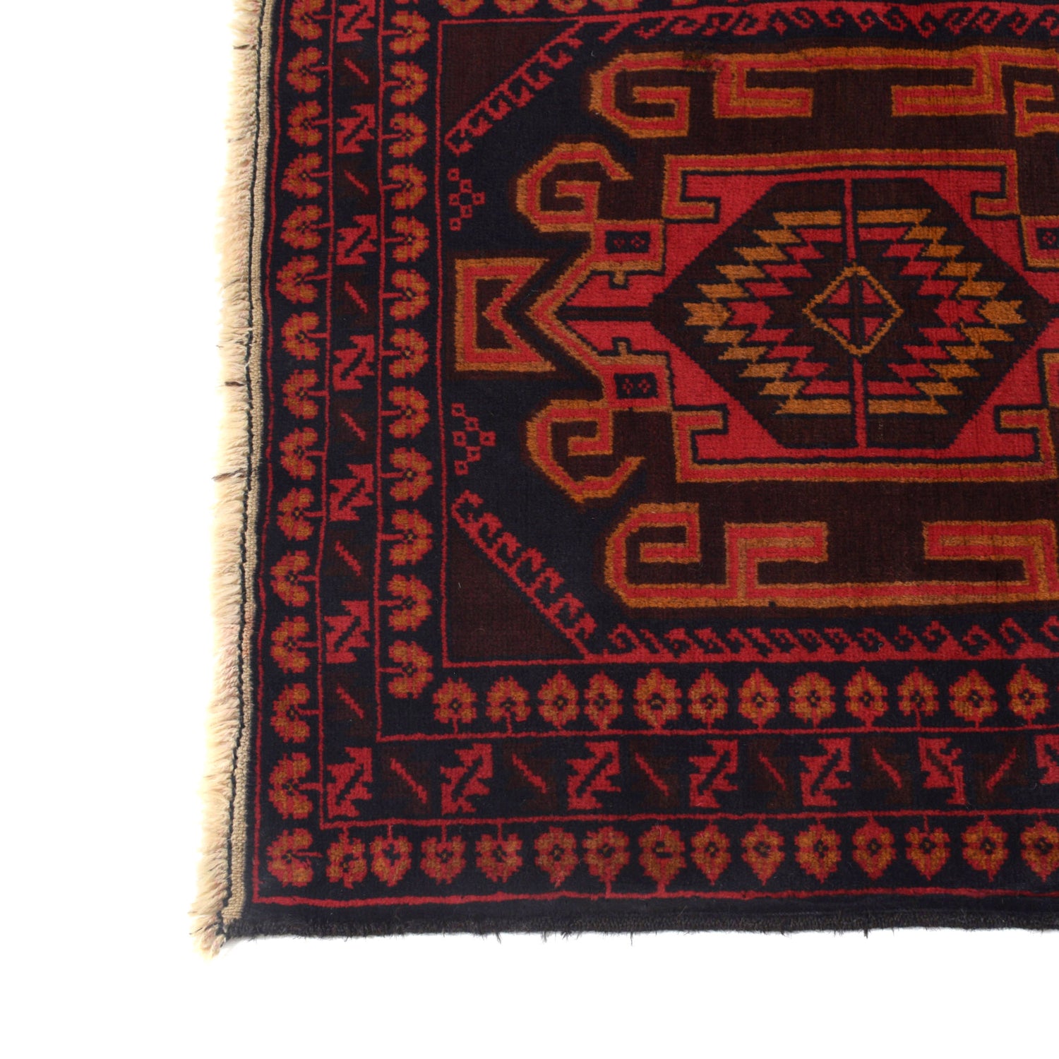 Tribal Baloch Rug 4' 0" x 7' 5" ft / 123 x 226 cm - No. G21980