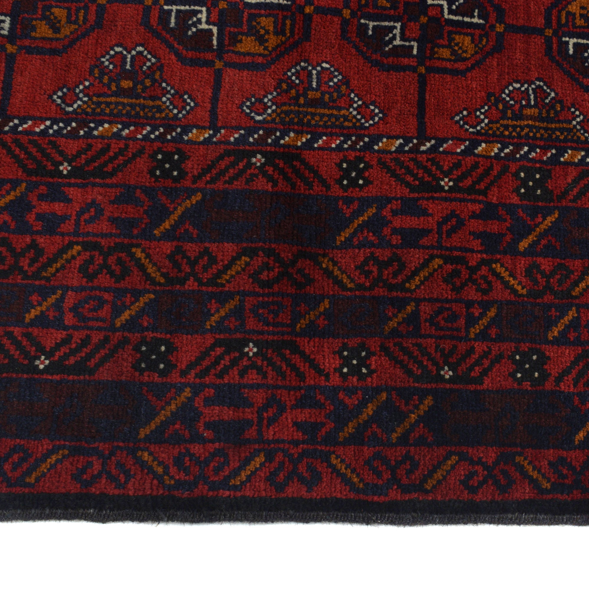 Red Color Baluchi Rug 4' 6" x 7' 5" ft / 138 x 225 cm - No. G21981