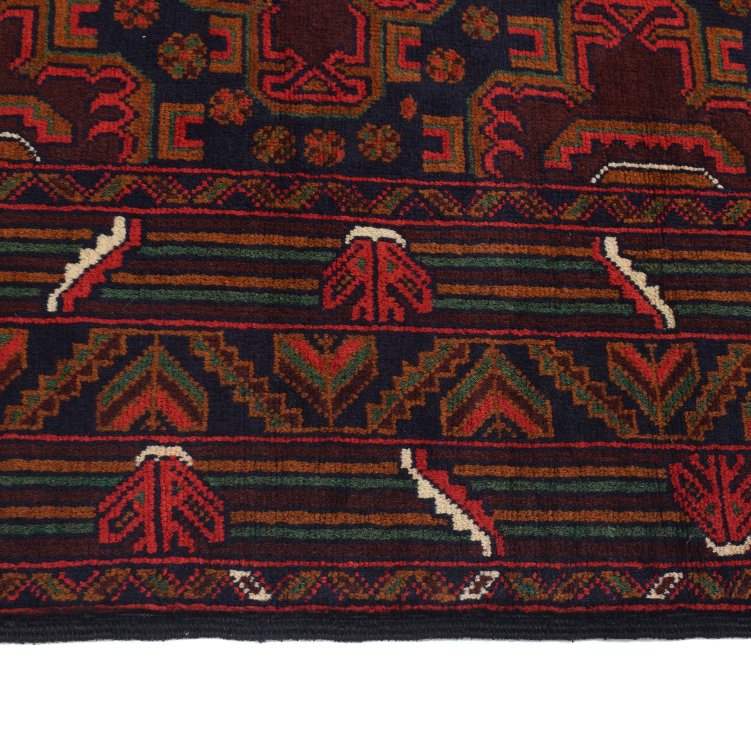 Traditional Baloch Rug 4' 3" x 6' 3" ft / 129 x 190 cm - No. G21982