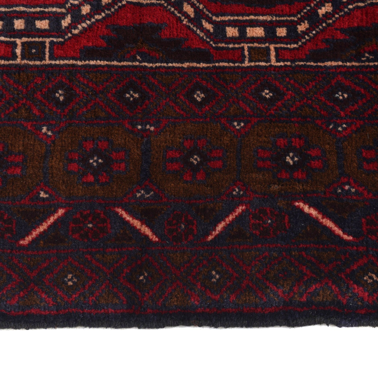 Baluch Short Rug 4' 2" x 6' 1" ft / 127 x 185 cm - No. G21983